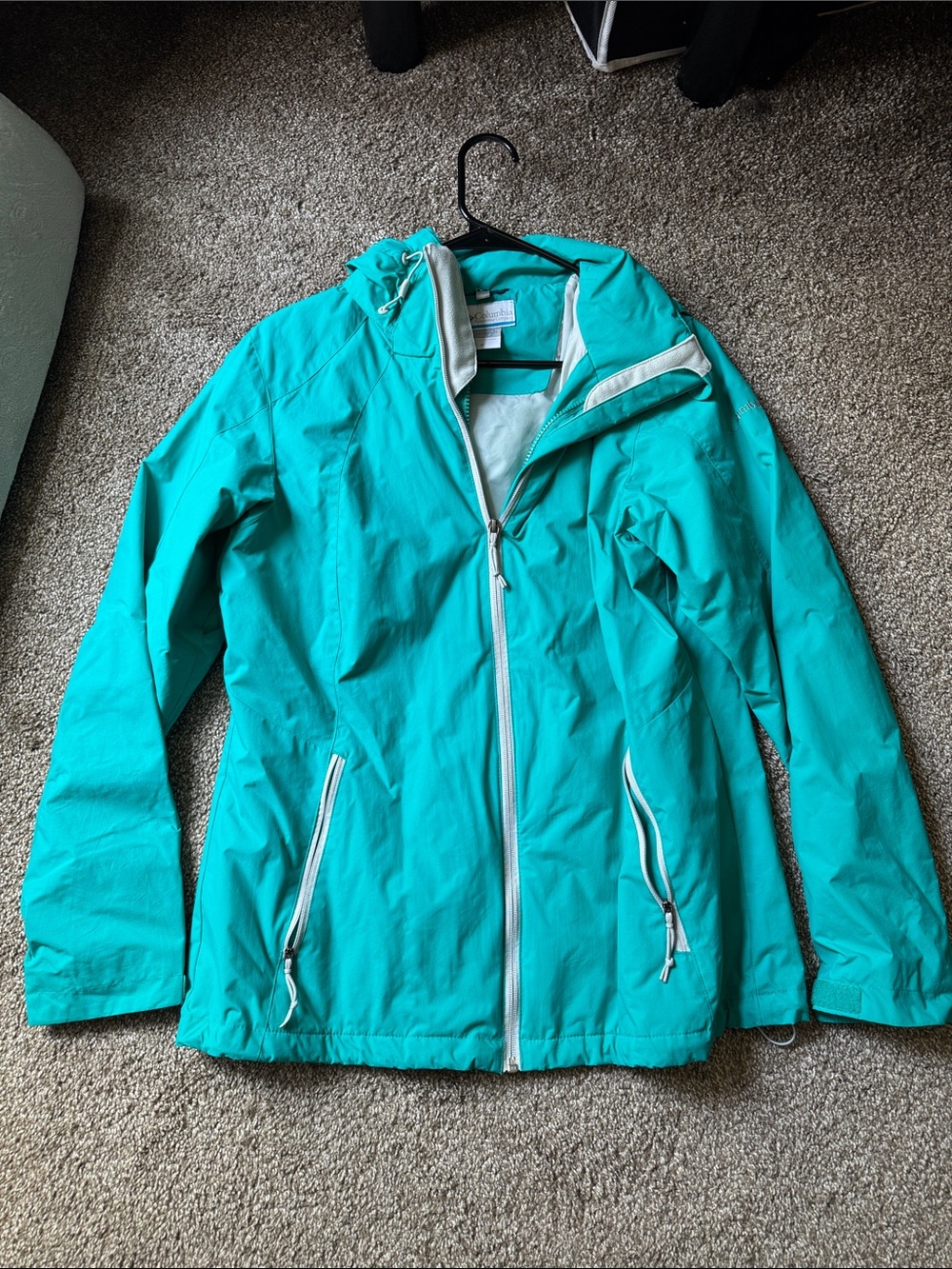 Columbia Women's Teal Hooded Ski & Snow Jacket